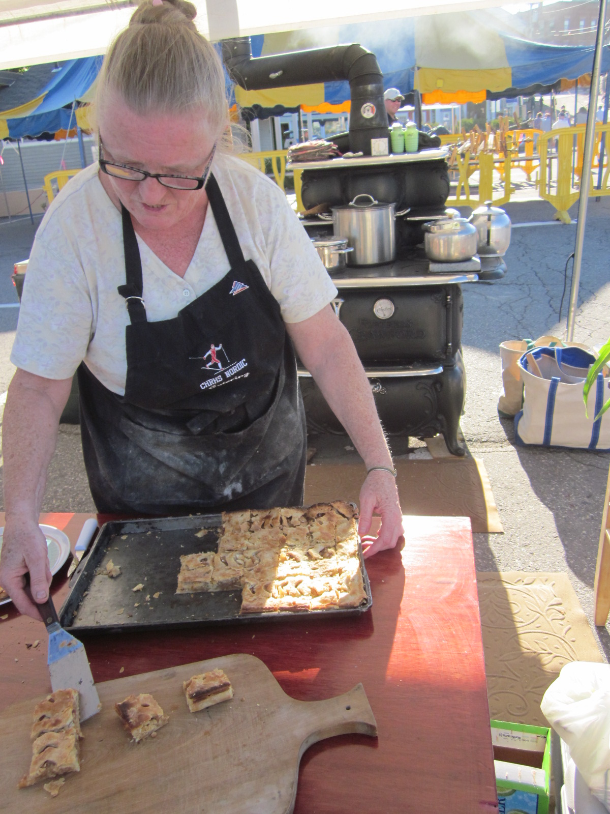 Bridget Serving Apple Pie