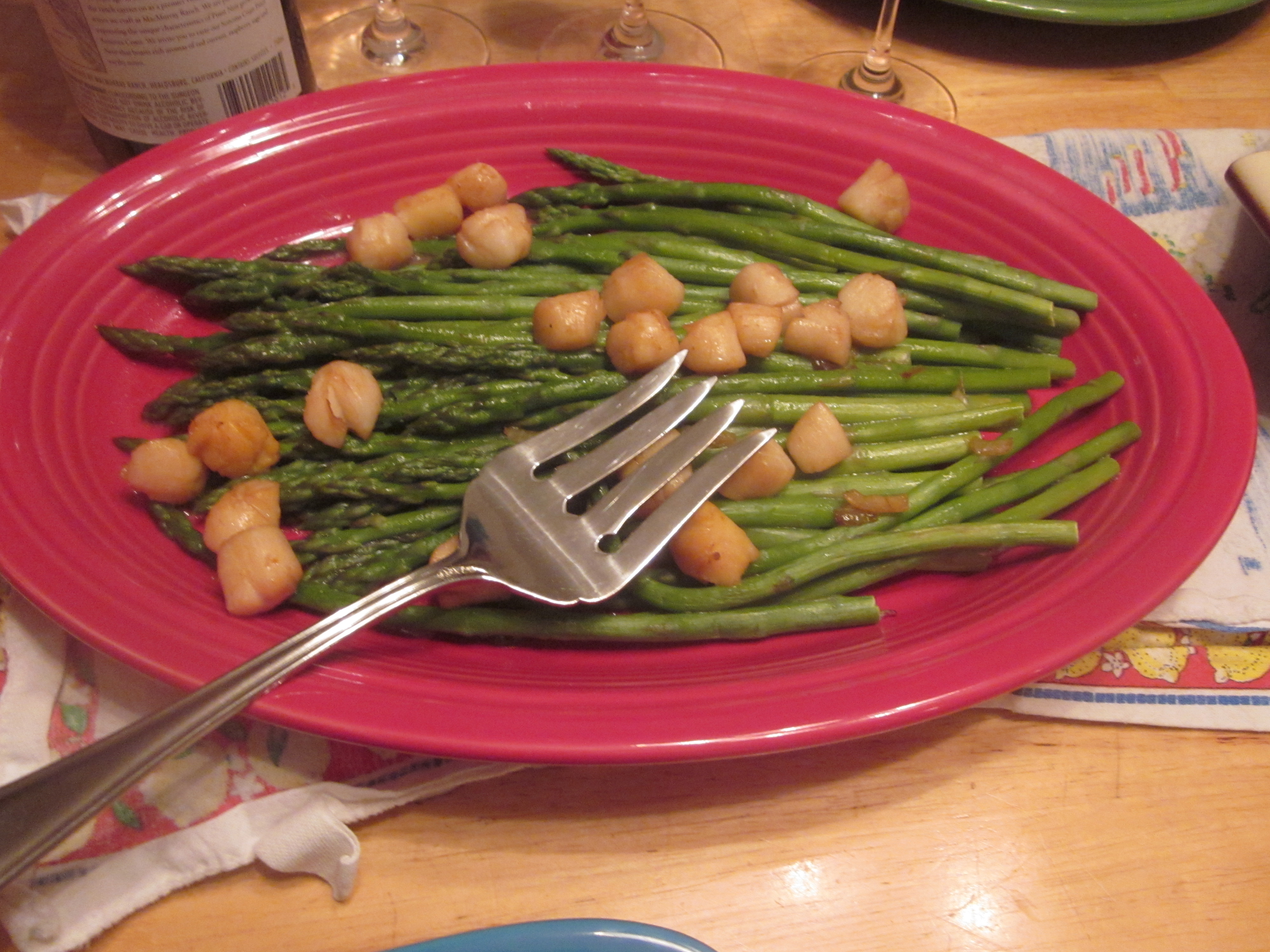 Asparagus with Bay Scallops