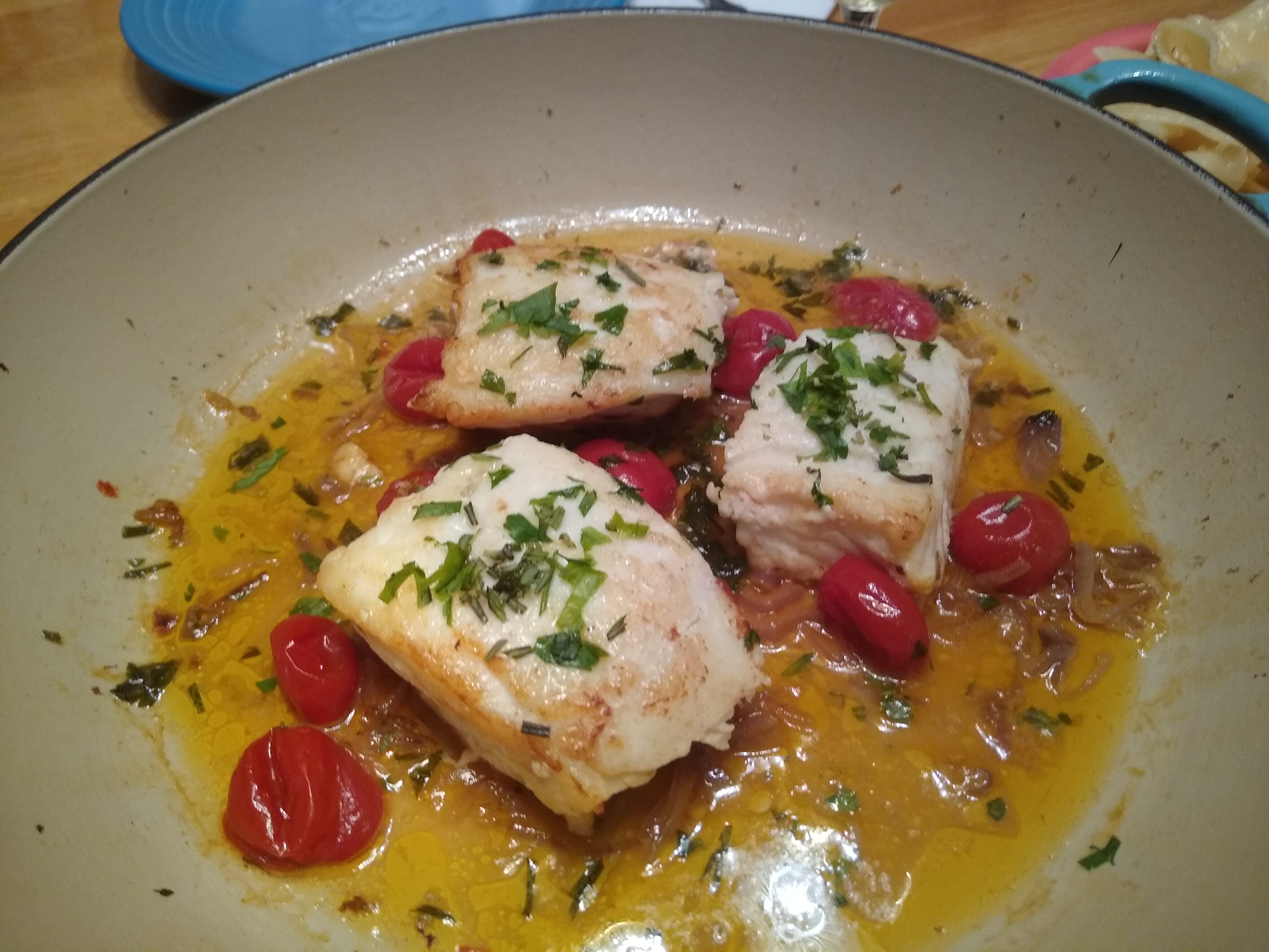 Halibut with Herbs and Cherry Tomatoes The Foodie Pilgrim