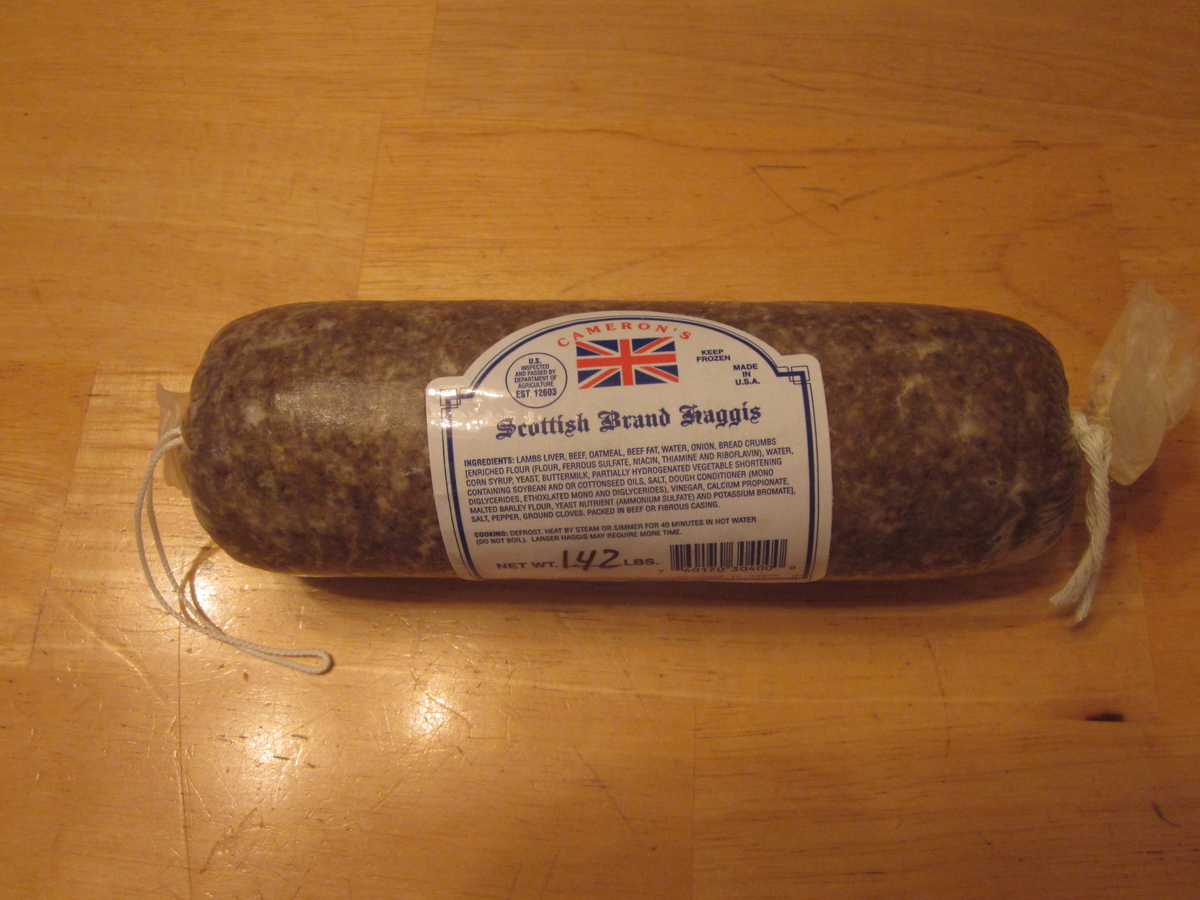 A Haggis ready-to-cook