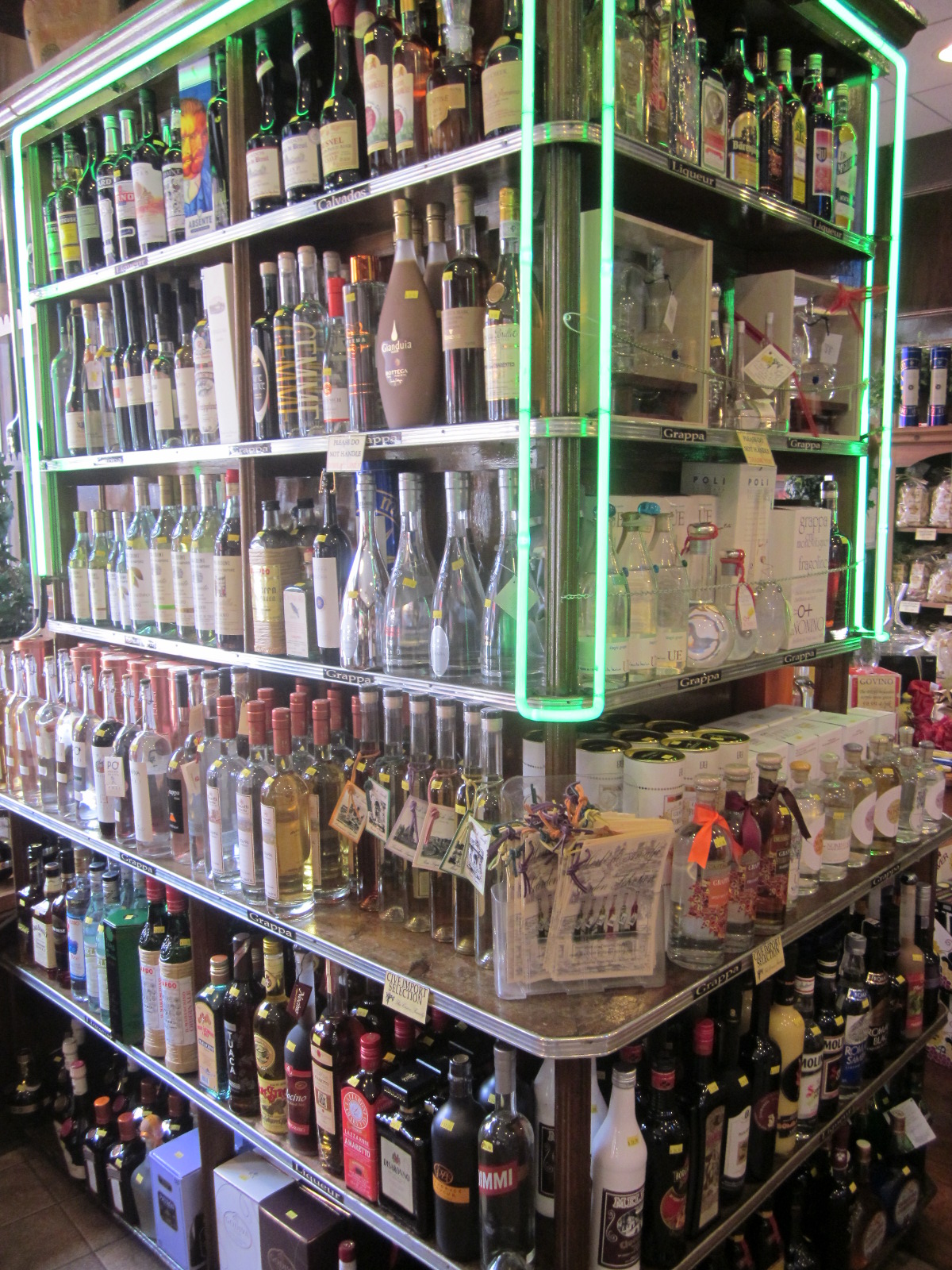 Cirace's shelves