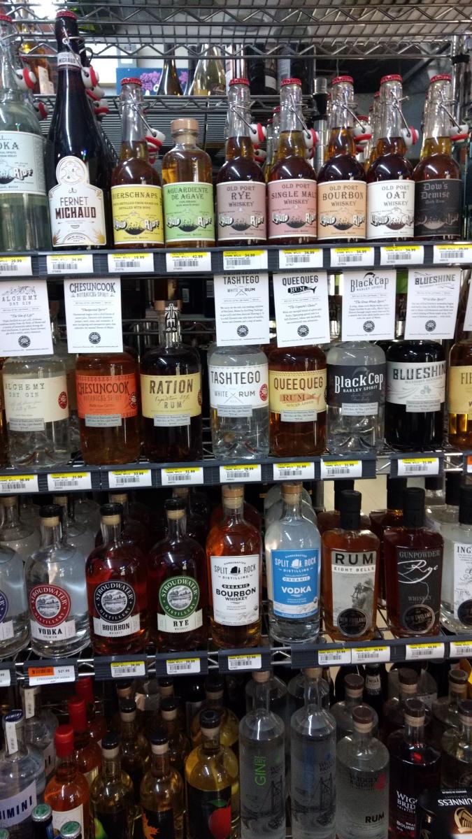 undefined Wall of Maine Spirits at Maine Beer and Beverage, Portland