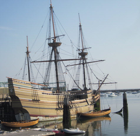 The Mayflower II in Plymouth Harbor