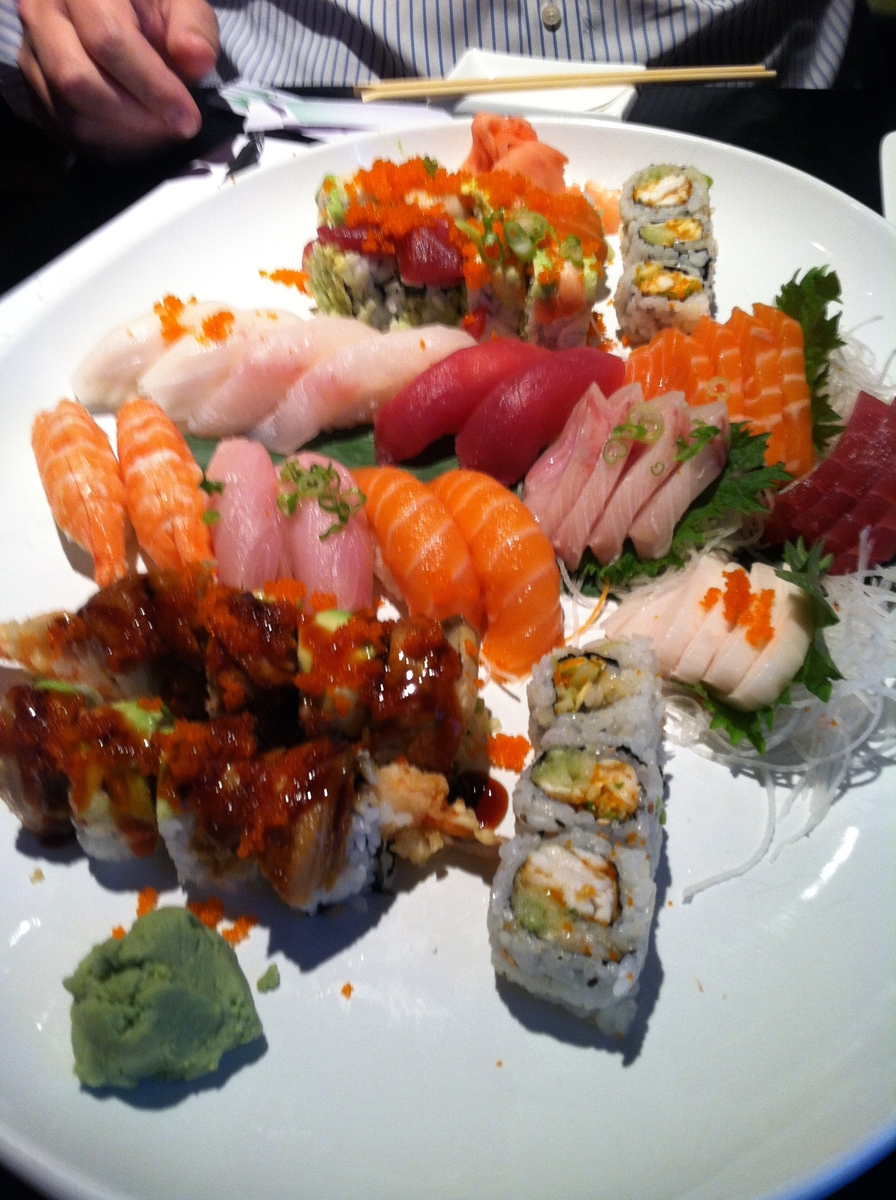 The Sushi Platter for Two at Baba Sushi in Worcester