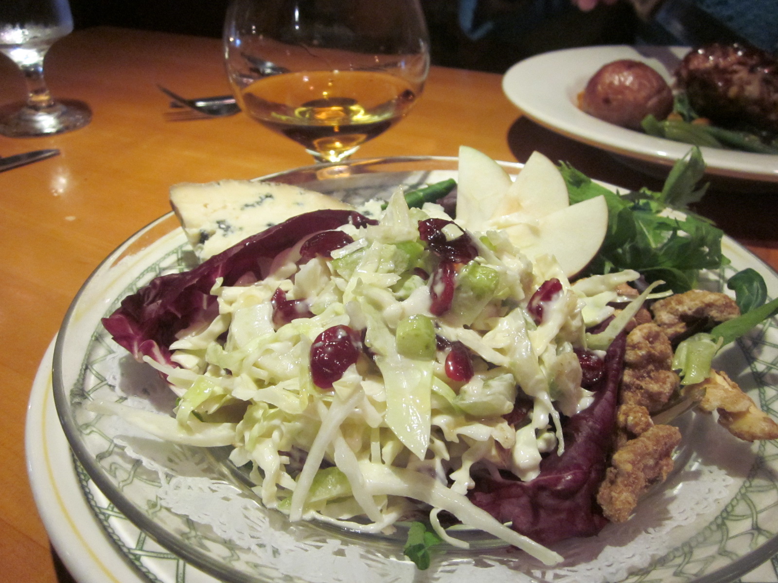 A light dinner at Pauline's