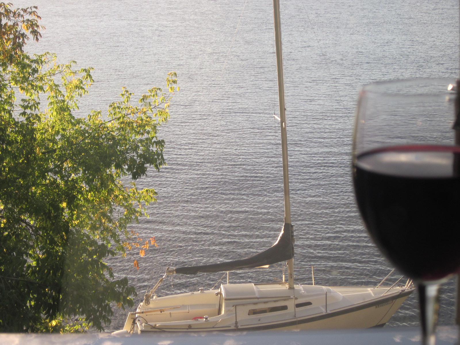 The view from the Lakehouse Restaurant