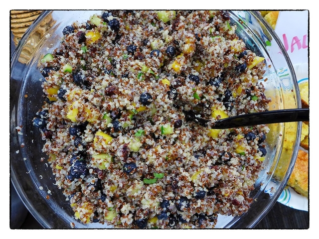 Marilyn's Quinoa, Basil and Fruit Salad